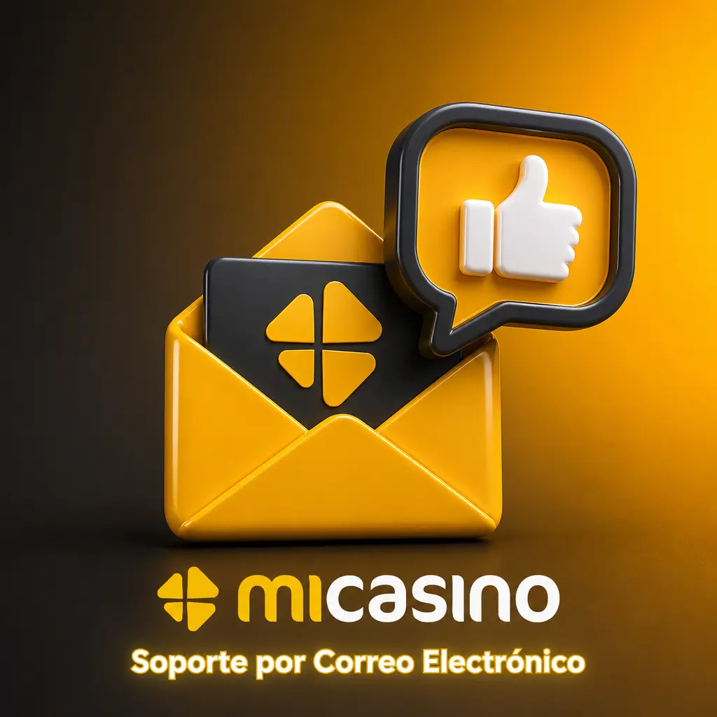 Soporte por correo electrónico de Micasino para consultas detalladas, verificación de cuenta y reclamos de transacciones
