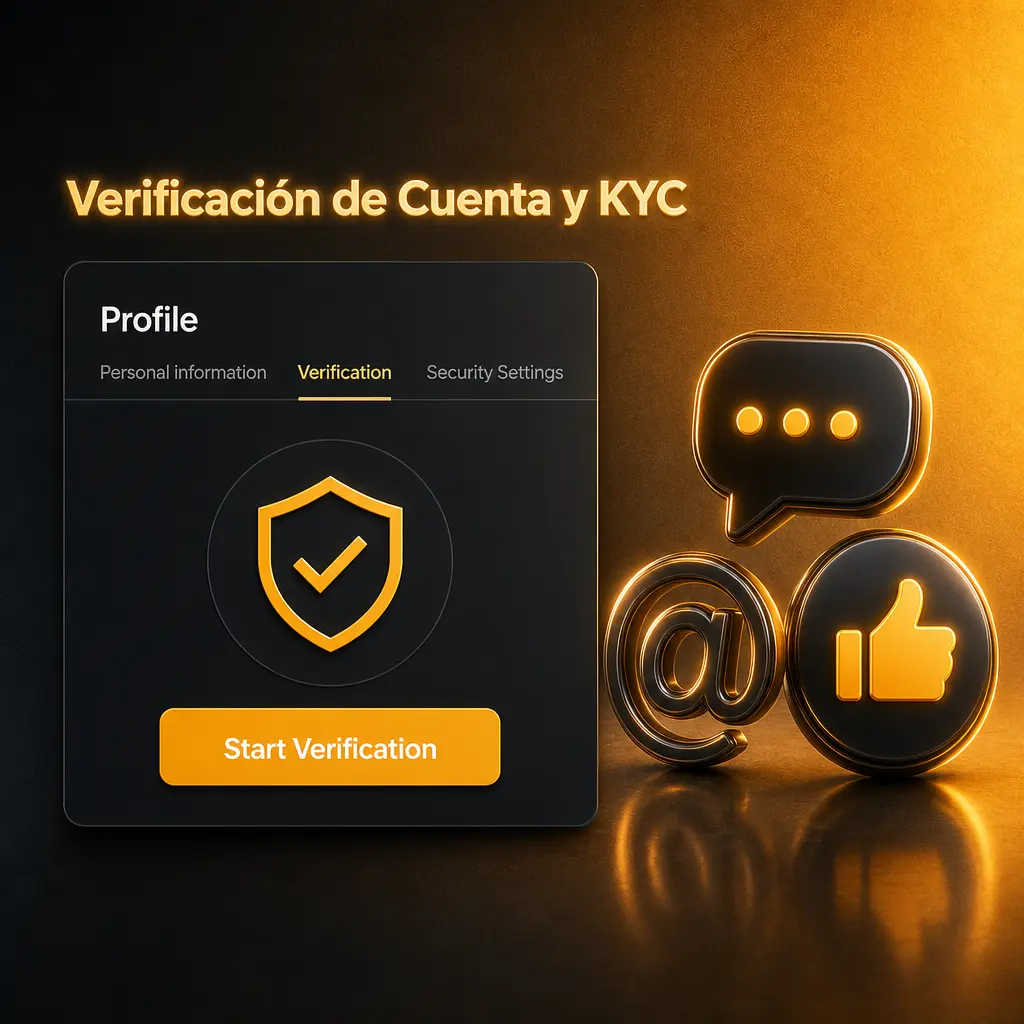 Documento de identidad y comprobante de domicilio usados para verificar la cuenta y cumplir con el proceso KYC en la plataforma.