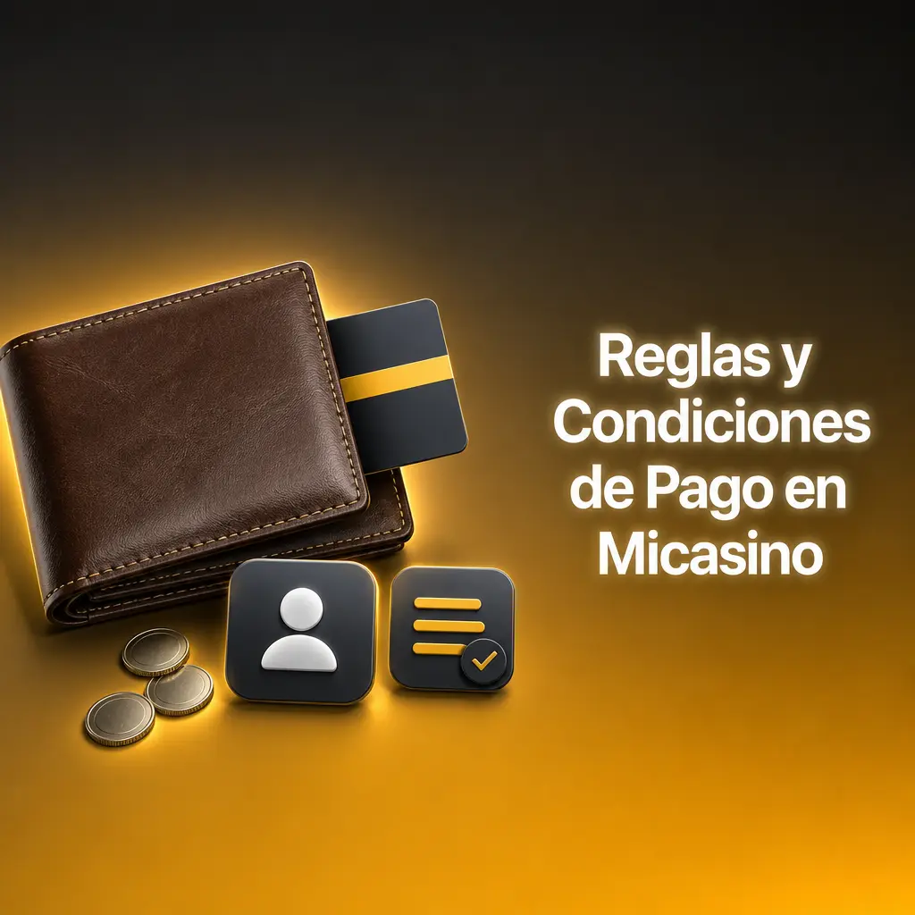 Reglas y condiciones de pago en Micasino: verificación de identidad, mismo método, titularidad y límites por retiro.